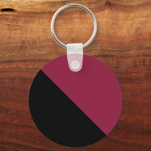  Color Block Sleutelhanger (Black & Berry Red) (Achterkant)
