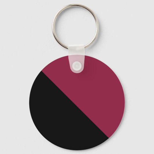  Color Block Sleutelhanger (Black & Berry Red) (Achterkant)