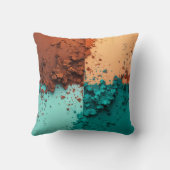 Color Blocks Throw Pillow Kussen (Achterkant)