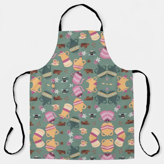 Color Bloom Apron Schort (Voorkant)