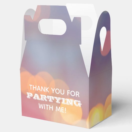 Color Bokah Gable Party Bedankdoosjes (Geopend)