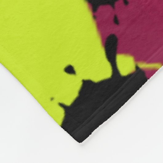 Color Bomb Pattern Fleece Deken (Hoek)
