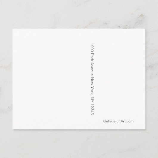 COLOR ~ Briefkaart / uitnodigingen tot het indiene (Achterkant)