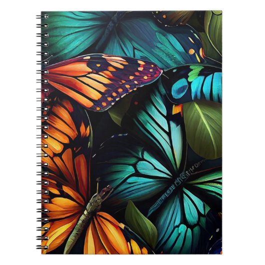 Color Burst – Butterflies in Motion Notitieboek (Voorkant)