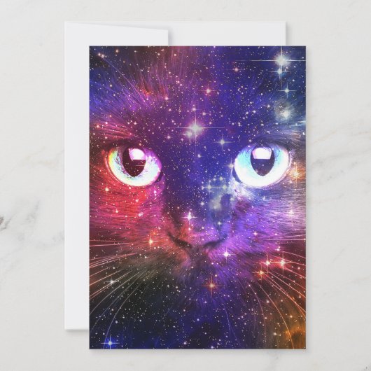 Color Burst Galaxy Cat  Kaart (Voorkant)