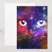 Color Burst Galaxy Cat  Kaart (Voorkant / Achterkant)