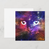 Color Burst Galaxy Cat  Kaart (Voorkant / Achterkant)