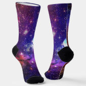 Color Burst Galaxy Cat  Sokken (Gebogen)