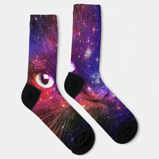 Color Burst Galaxy Cat  Sokken (Rechts)