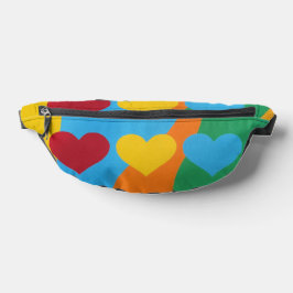 Color Burst Hearts Fanny Pack Heuptasje