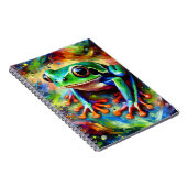 Color burst Jungle Frog Notebook Notitieboek (Rechterzijde)