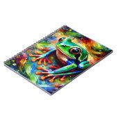 Color burst Jungle Frog Notebook Notitieboek (Linkerzijde)