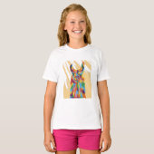 Color Burst Llama T-shirt (Voorkant volledig)