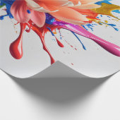 Color Burst Petal Cadeaupapier (Hoek)