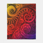 Color Burst Swirl Fleece Blanket (Voorkant)