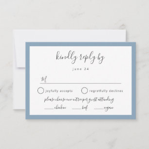COLOR CHANGEable maaltijd kiest voor bruiloft rsvp Kaartje