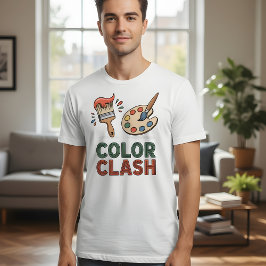 Color Clash – Vibrant Artist Palette design T-shirt