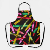 Color Crayon Elementary School Teacher Mug Schort (Voorkant)