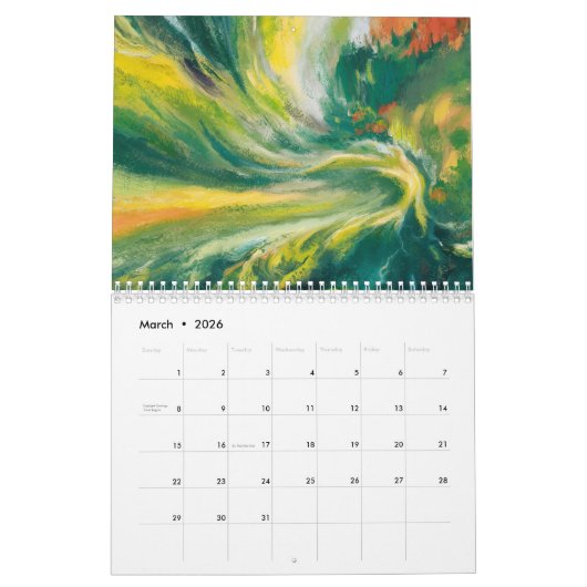Color Dance 2026 Abstract Art Calendar Kalender (Mar 2026)