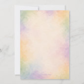 Color Dinosaur Birthday Invitation Editable Kaart (Achterkant)