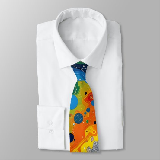 Color Drops Men's Necktie Stropdas (Gebonden)