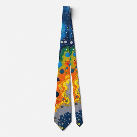 Color Drops Men's Necktie Stropdas (Voorkant)