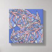 Color Echoes Vibrant Modern Abstract Canvas (Voorkant)