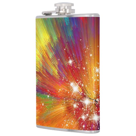 Color Explosion Hip Flask Heupfles (Links)
