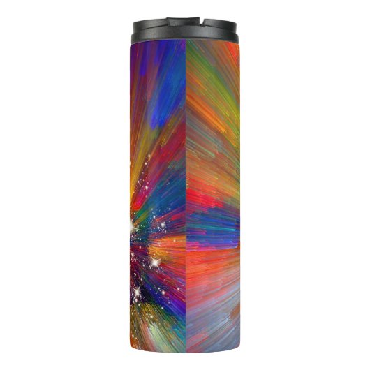 Color Explosion Thermal Tumbler Thermosbeker (Achterkant)