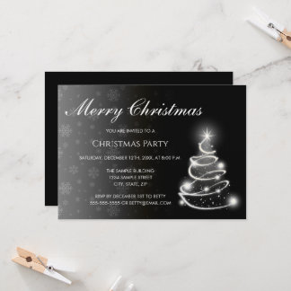Color Fade Christmas Invitation Kaart