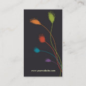 Color Feather Profile Card Visitekaartje (Achterkant)