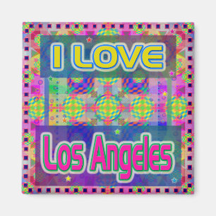 Color Fest: "I LOVE Los Angeles" Magnet