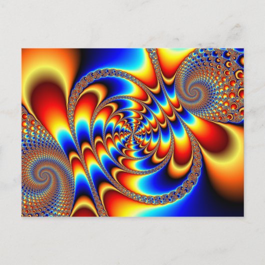 Color Fun - Fractal Briefkaart (Voorkant)