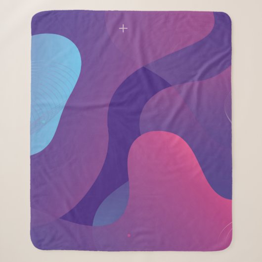 Color gradient background design. Abstract geometr Sherpa Deken (Voorkant)