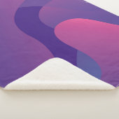 Color gradient background design. Abstract geometr Sherpa Deken (3/4)