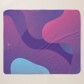 Color gradient background design. Abstract geometr Sherpa Deken (Voorkant (horizontaal))