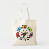 Color Guard Afstuderen - Afstuderen kleurrijke vla Tote Bag (Voorkant)