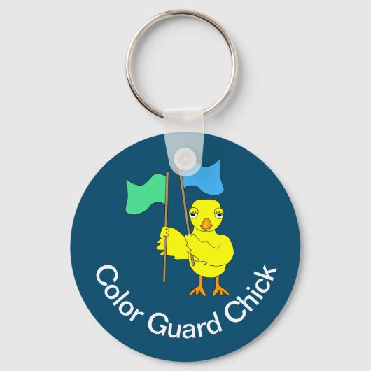 Color Guard Chick Sleutelhanger (Voorkant)