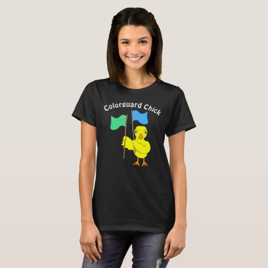 Color Guard Chick T-shirt (Voorkant volledig)