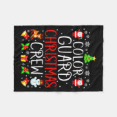 Color Guard Christmas Crew Matching Xmas  Fleece Deken (Voorkant (Horizontaal))