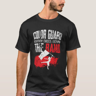 Color Guard geschenken Running Circles rond de ban T-shirt
