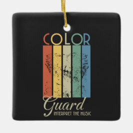 Color Guard "Interpreteer de muziek" Keramisch Ornament