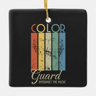 Color Guard "Interpreteer de muziek" Keramisch Ornament