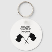 COLOR GUARD Klasse van 2026 Marching Band Sleutelh Sleutelhanger (Achterkant)