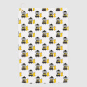 Color Guard Marching Band Cat Black Yellow Golfhanddoek (Voorkant)