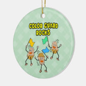 Color Guard Rocks Keramisch Ornament (Links)
