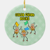 Color Guard Rocks Keramisch Ornament (Achterkant)