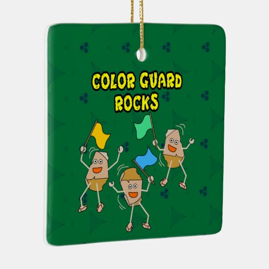 Color Guard Rocks Keramisch Ornament (Rechts)