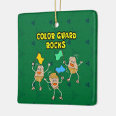 Color Guard Rocks Keramisch Ornament (Links)