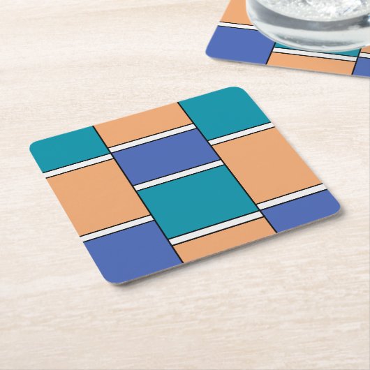 Color Harmony Kartonnen Onderzetters (Schuin)